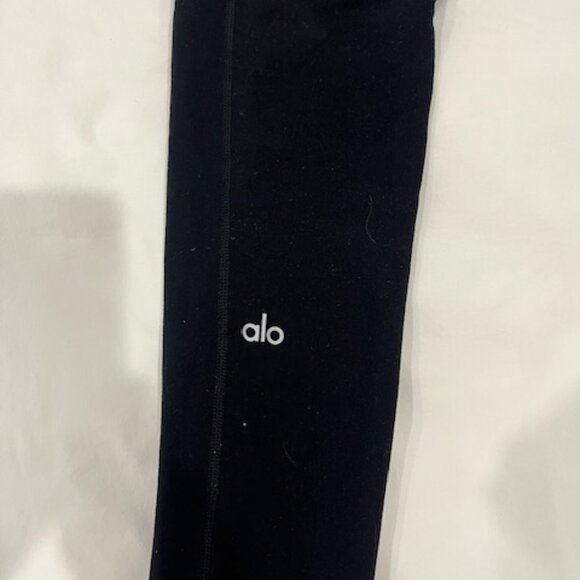 Alo High Waist Alosoft Lounge Legging - Black Size Small - Picture 3 of 7